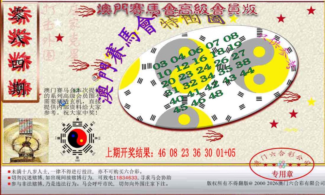 084期赛马会高级特围图[图]